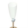 Elegant Champagne Glasses With Brass Stem Designed by Anna Vasily - Detail View