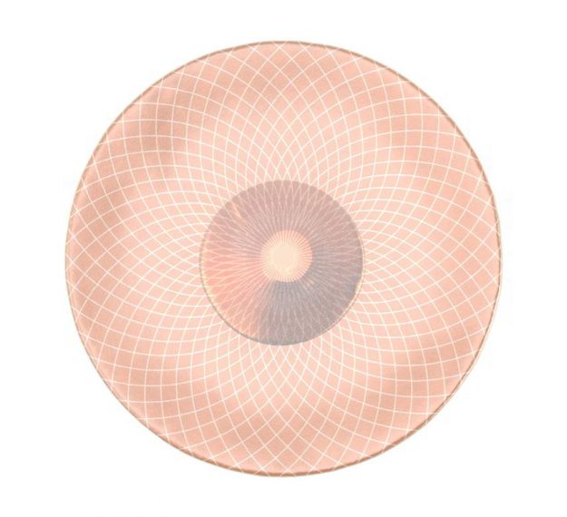 Round Rose Gold Cake Stand for a Flash of Luxe by Anna Vasily - Top View