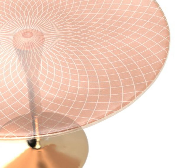 Round Rose Gold Cake Stand for a Flash of Luxe by Anna Vasily - Detail View