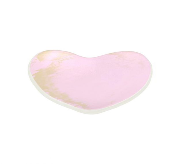 Pink Heart Plates for Romantic Valentine's Day in Bed by Anna Vasily - 3/4 View
