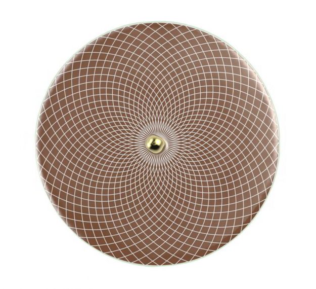 Elegant & Modern Round Serving Platter Designed by Anna Vasily - Top View