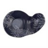 Navy Blue Twin Chip And Dip Bowls Designed by Anna Vasily - Top View