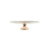 Luxurious Small Cake Stand with Brass Pedestal Designed by Anna Vasily - Measure View