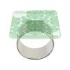 Green Napkin Ring Holders -Enhance your Dinner Table with Anna Vasily - 3/4 View
