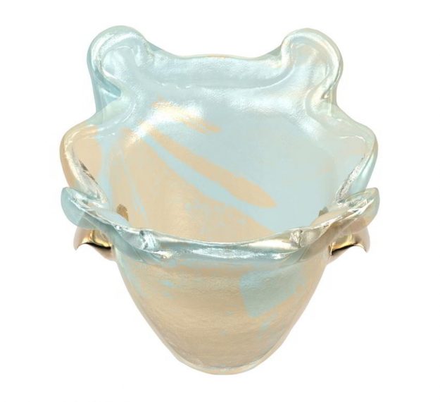Sculptural Champagne Ice Bucket Designed by Anna Vasily - 3/4 View