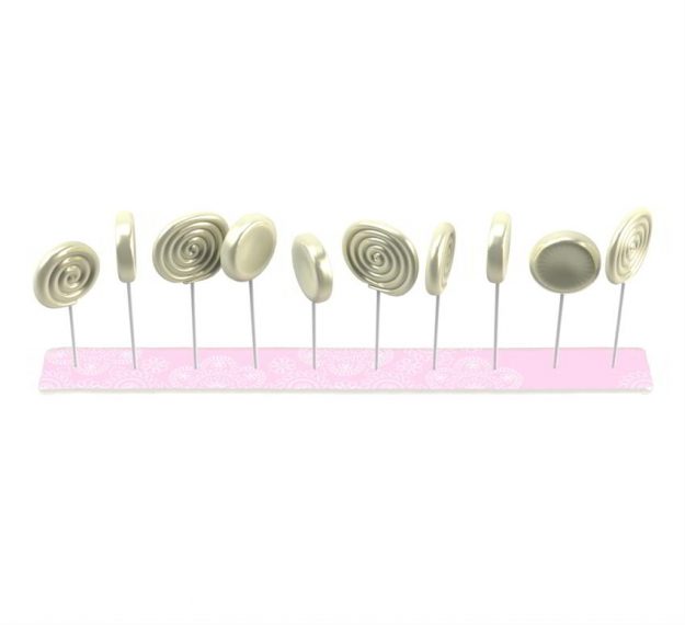 Pink Lollipop Stand Designed by Anna Vasily - 3/4 View