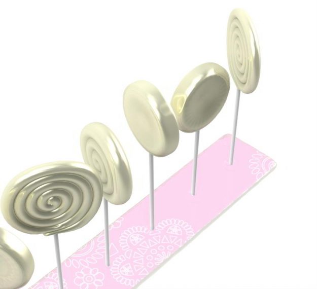 Pink Lollipop Stand Designed by Anna Vasily - Detail View