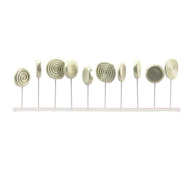 Pink Lollipop Stand Designed by Anna Vasily - Side View