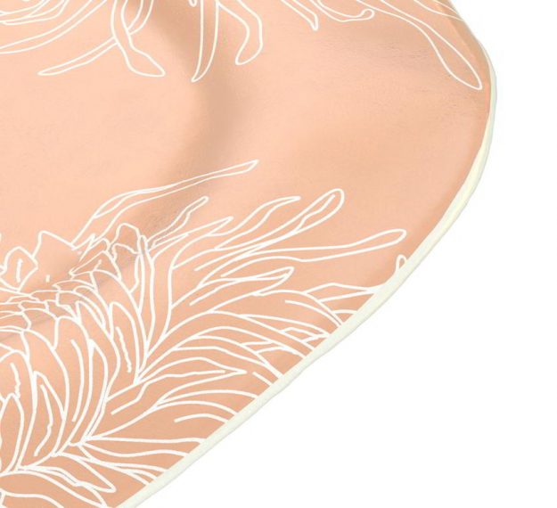Organic Shaped Floral Charger Plates Designed by Anna Vasily - Detail View