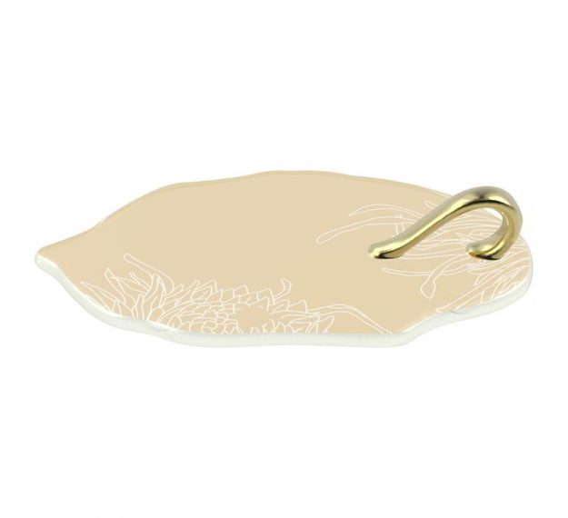 Elegant Small Canape Dish With Handle Designed by Anna Vasily - 3/4 View