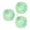 Green Fruit Bowl Stand With 3 Glass Bowls Designed by Anna Vasily - Top View
