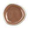 Organic Mini Canape Dish in Metallic Brown Designed by Anna Vasily - Top View
