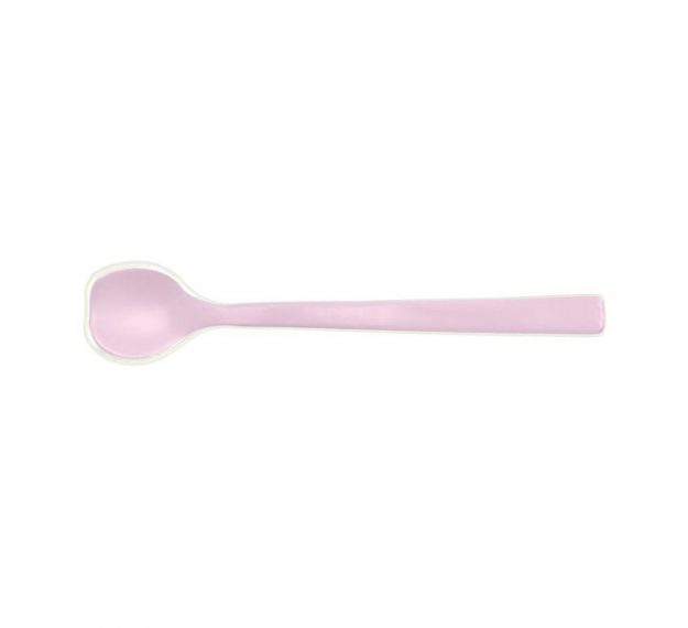 Pink Dessert Spoon Set of 6 Designed by Anna Vasily - Top View