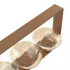 Modern Nut Bowl Caddy With Handle Designed by Anna Vasily - Detail View