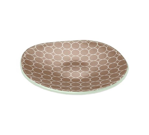 Brown Organic Shaped Plates Designed by Anna Vasily - 3/4 View
