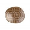 Brown Organic Shaped Plates Designed by Anna Vasily - Measure View