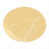 Yellow Gold Charger Plates, Naturally Gorgeous Design by Anna Vasily - Top View