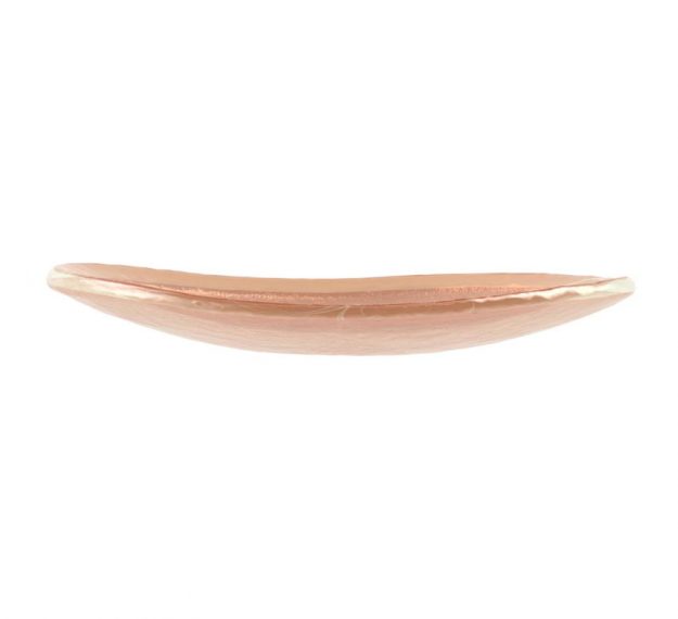 Rose Gold Bread Plate In Organic Form Designed by Anna Vasily - Side View