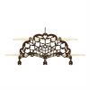 2 Tier Cake Stand With Delicate Metalwork Designed by Anna Vasily - Side View