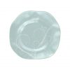 Light Blue Charger Plates with Floral Pattern Designed by Anna Vasily - Measure View