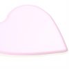 Pink Coasters with a Cute Heart Shape Handmade by Anna Vasily - Detail View