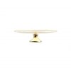 Small Gold Cake Stand with Brass Pedestal Designed by Anna Vasily - Measure View