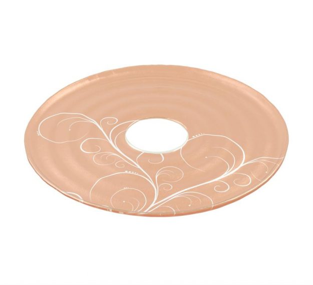 Stylish Rose Gold Platter with Insert by Anna Vasily - 3/4 View