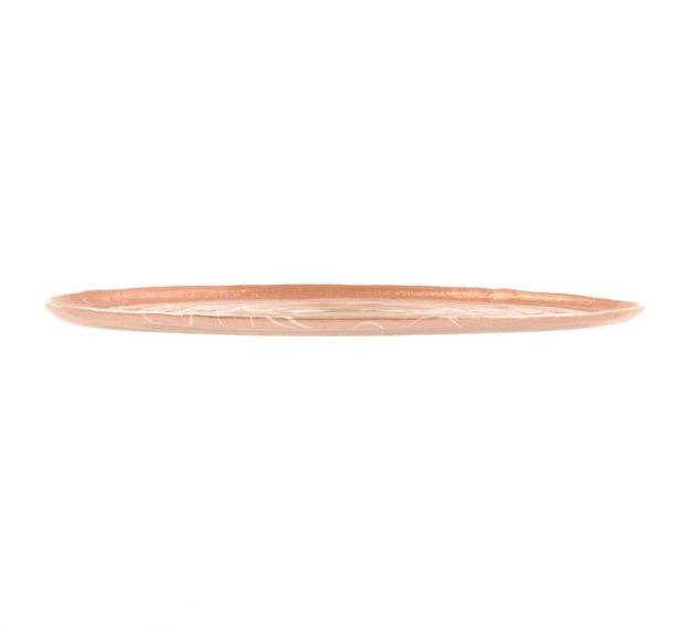 Stylish Rose Gold Platter with Insert by Anna Vasily - Side View