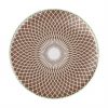 Brown Glass Coaster Set of 6 Modern Coasters Designed by Anna Vasily - Top View