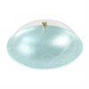 Light Blue Serving Platter with Lid in Glass Designed by Anna Vasily - 3/4 View