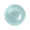 Light Blue Serving Platter with Lid in Glass Designed by Anna Vasily - Measure View