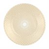 Beige Patterned Small Side Plates Designed by Anna Vasily - Top View