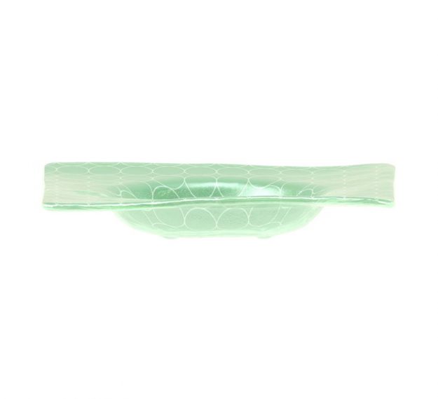 Square Green Salad Bowl Guaranteed to Stun, Designed by Anna Vasily - Side View