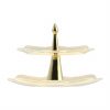Two Tier Cake Stand Handcrafted for the Best Hotels by Anna Vasily - Side View