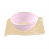 Handcrafted Modern Pink Tea Cups and Saucers Designed by Anna Vasily - 3/4 View