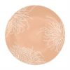 Romantic Floral Rose Gold Pasta Plates Designed by Anna Vasily - Top View