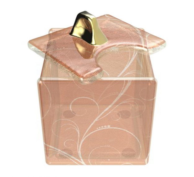 Rose Gold Small Sugar Caddy Designed by Anna Vasily - 3/4 View