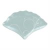Pastel Blue Charger Plates, Fan-Shaped, Designed by Anna Vasily - Top View