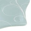 Pastel Blue Charger Plates, Fan-Shaped, Designed by Anna Vasily - Detail View