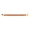 AnnaVasily - Nora is a sushi plate in a cameo rose colour with shiny bronze handles and our own Vivace design.-Side View
