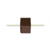 Gold Petit Fours Stand With Metal Handle Designed by Anna Vasily - Measure View
