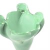 Green Glass Vase on Pedestal Delight your Flowers - By AnnaVasily - Detail View