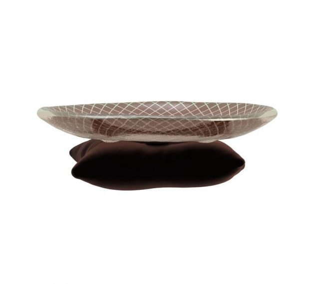 A Unique Patterned Petit Fours Plate by Anna Vasily - Side View