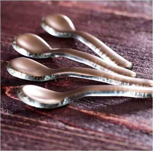designer glass spoons