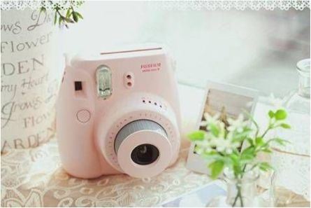 Pink instant camera