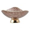 Small Fruit Bowl Dressed in Metallic Brown Matt Pigment by AnnaVasily - Side View