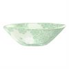 Green Rice Bowl With Pattern An Organic Glass Bowl by Anna Vasily - Side View