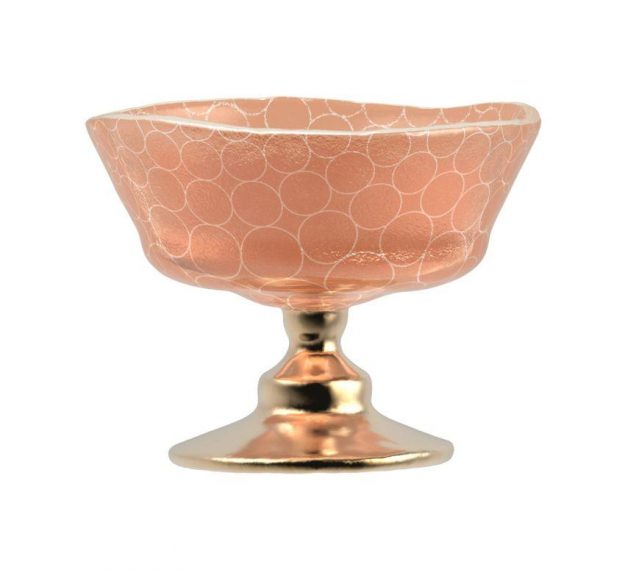 Rose Gold Ice Cream Bowl Set of 2 Designed by Anna Vasily - Side View