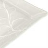 Handcrafted Square Floral White Side Plates Designed by Anna Vasily - Detail View