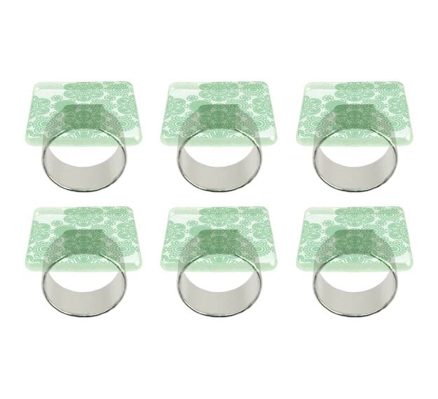 Green Napkin Ring Holders -Enhance your Dinner Table with Anna Vasily - Set View